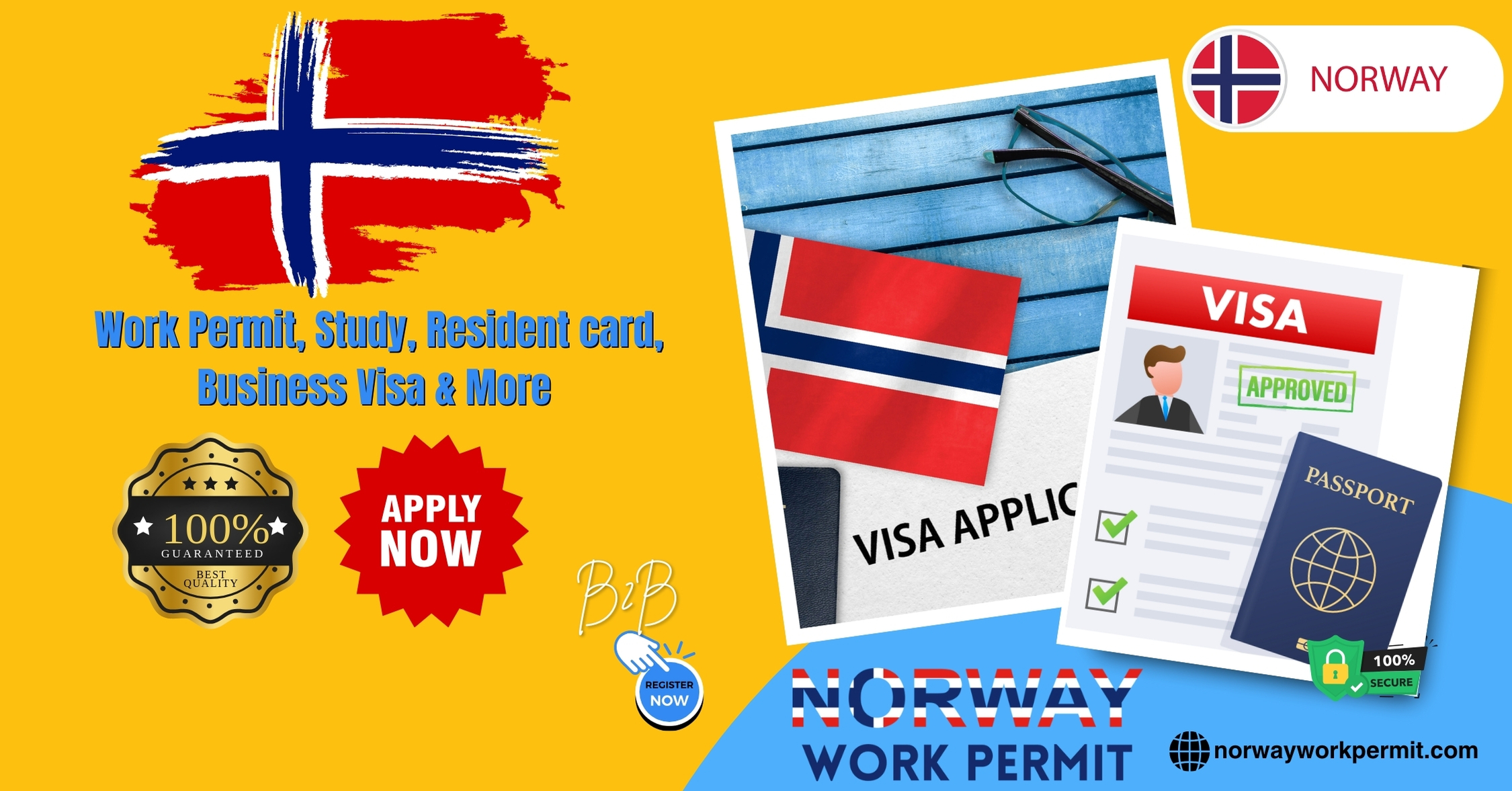 Norway Work Permit Visa and Business Resident Visa Requirements for Niger Citizens