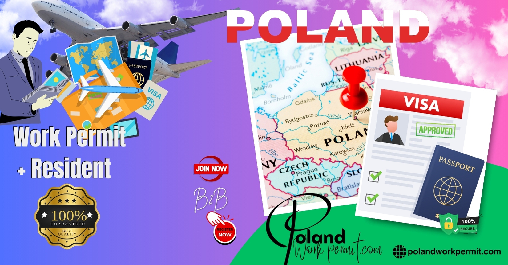 How to Apply for a Work Permit, Student Visa, Business Visa, Investor Visa, and Resident Card Visa from Indonesia to Poland?